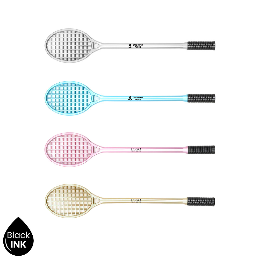 Tennis Racquet Novelty Pen Multi Color