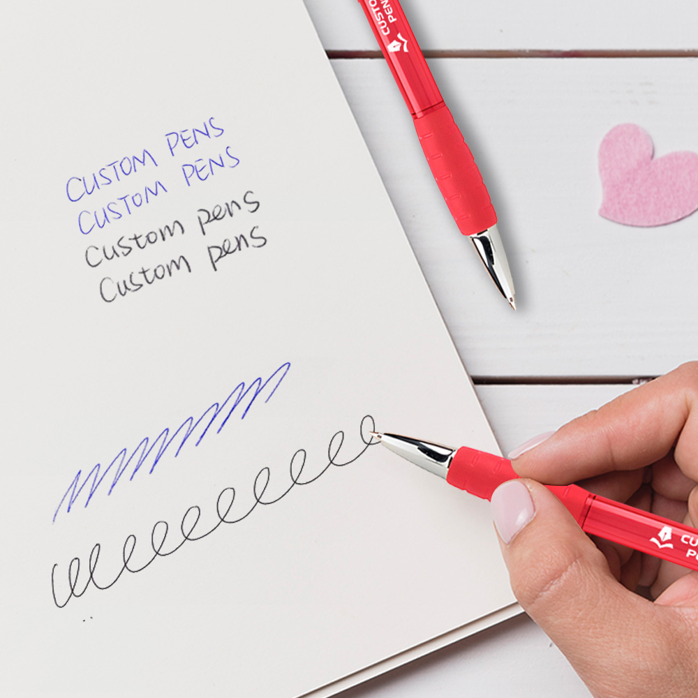 Translucent Belize Plastic Ballpoint Pen writing 