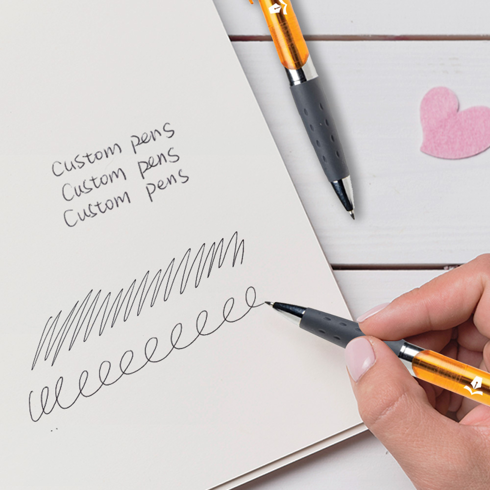 Translucent Torano Plastic Click Action Pen writing 