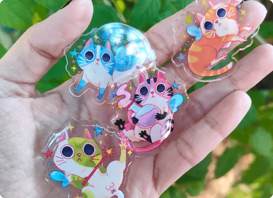 Cat Acrylic Pins Cat Acrylic Pins