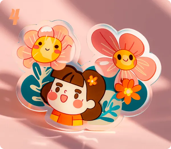 Customized Acrylic Pins Customized Acrylic Pins