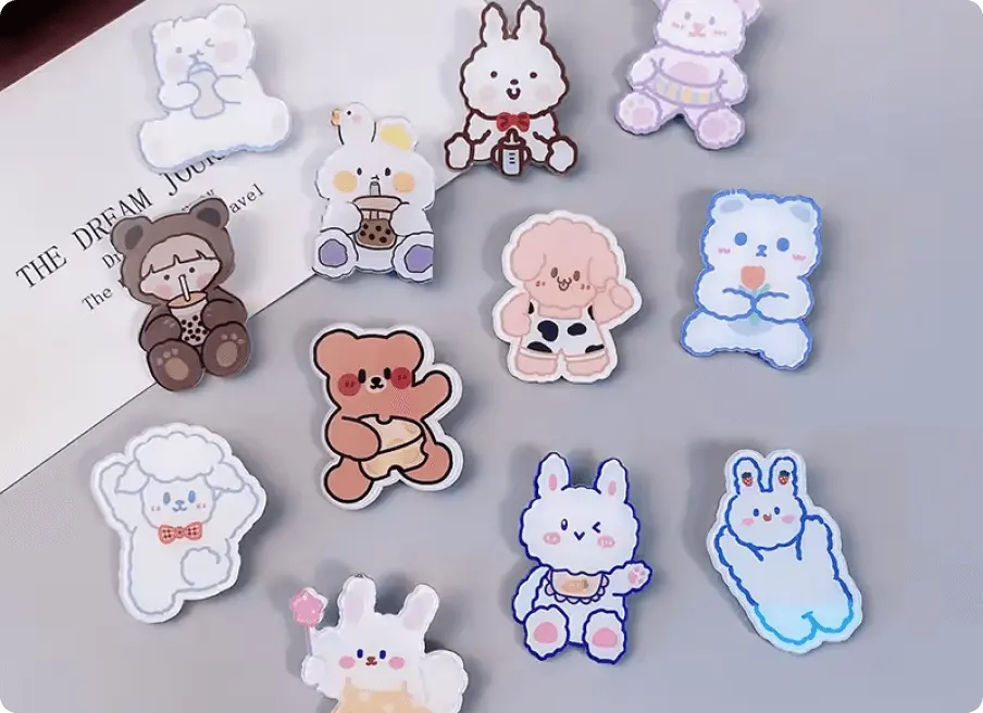 Cute Animal Acrylic Pins Cute Animal Acrylic Pins