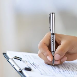 Promo Ribbed Rubber Grip Metal Pens