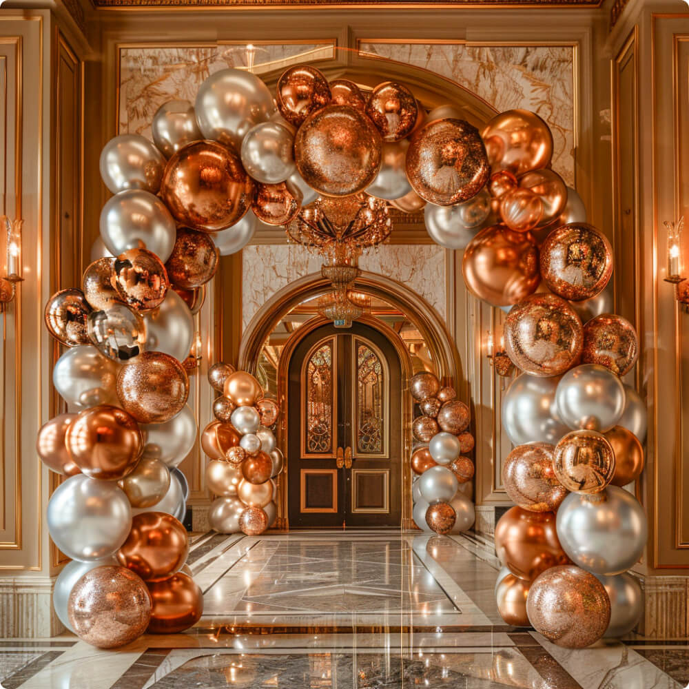 Premium metallic latex balloons for wedding