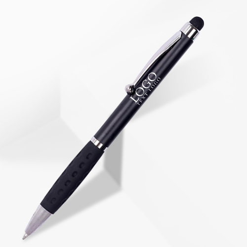 Custom Twist-action Pen with Soft-touch Stylus