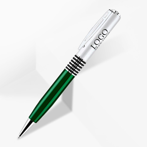 Personalized Ballpoint Pen With Satin Chrome Cap