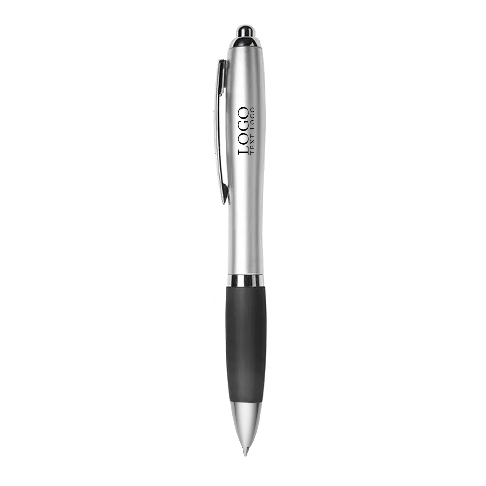Silver Retractable Basset II Pen black