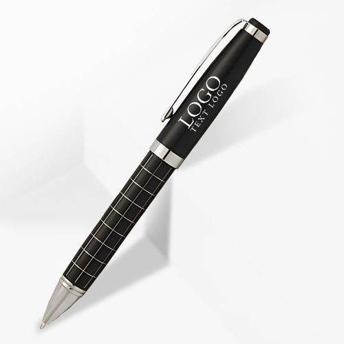 Custom Onyx Grid Metal Pens