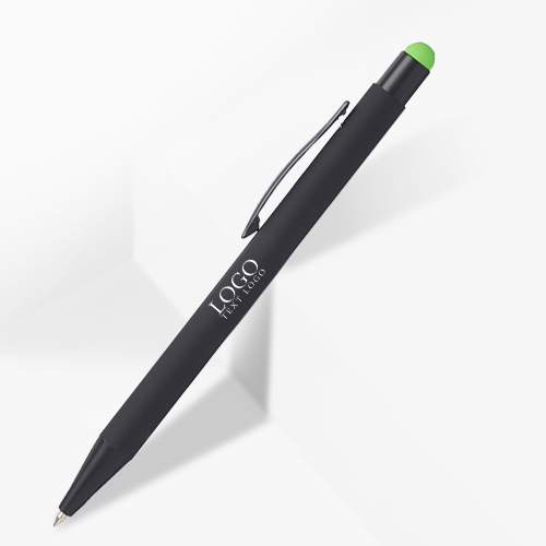 Promo rubberen kleur pop metalen pennen met stylus