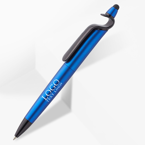 Marketing de stylos en plastique 3 en 1 avec stylet et support de cellule