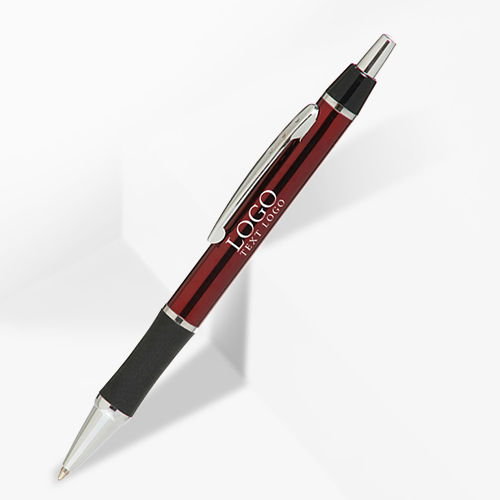 Promo Metallic Action Pen With Shiny Chrome Trims