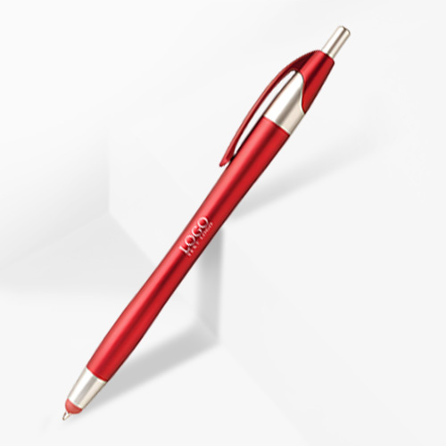 Javalina™ veervormige plastic pen met stylus
