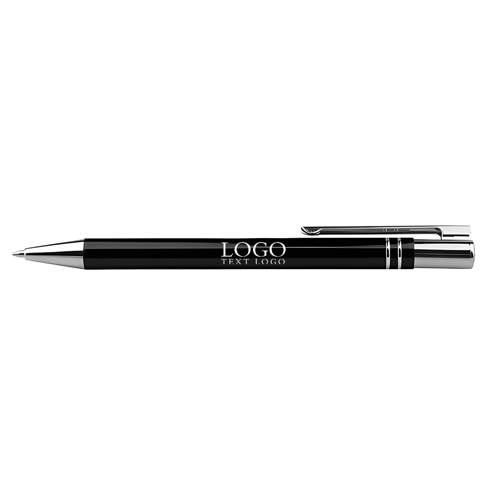 Classic click ballpoint pen office supplies black with logo
