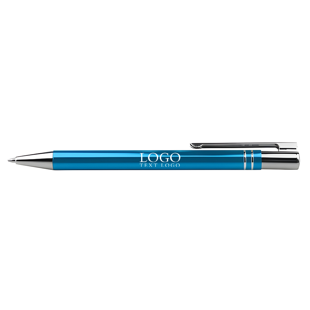 Classic click ballpoint pen office supplies blue with logo