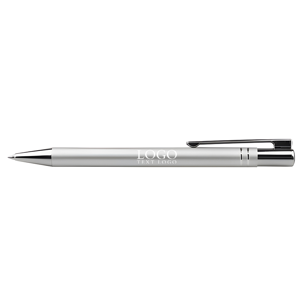 Classic click ballpoint pen office supplies gray with logo