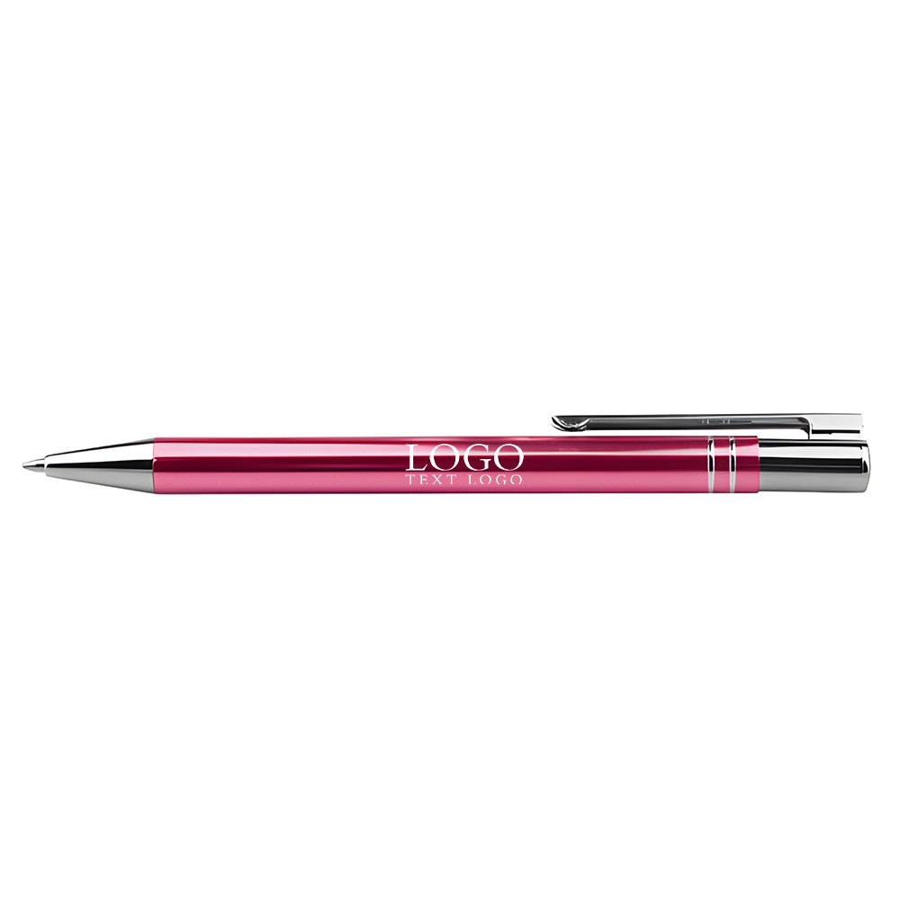 Classic click ballpoint pen office supplies pink with logo