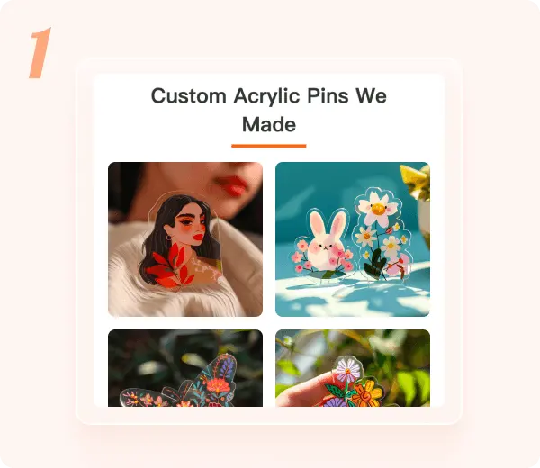 Customized Acrylic Lapel Pins Customized Acrylic Lapel Pins