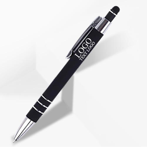 Aangepaste Soft Touch metalen pen met stylus