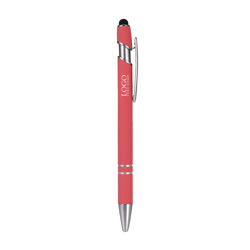 Custom Rubber Coated Stylus Ballpoint Pen Custom Rubber Coated Stylus Ballpoint Pen