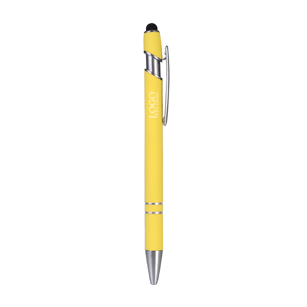 Custom Rubber Coated Stylus Ballpoint Pen Custom Rubber Coated Stylus Ballpoint Pen