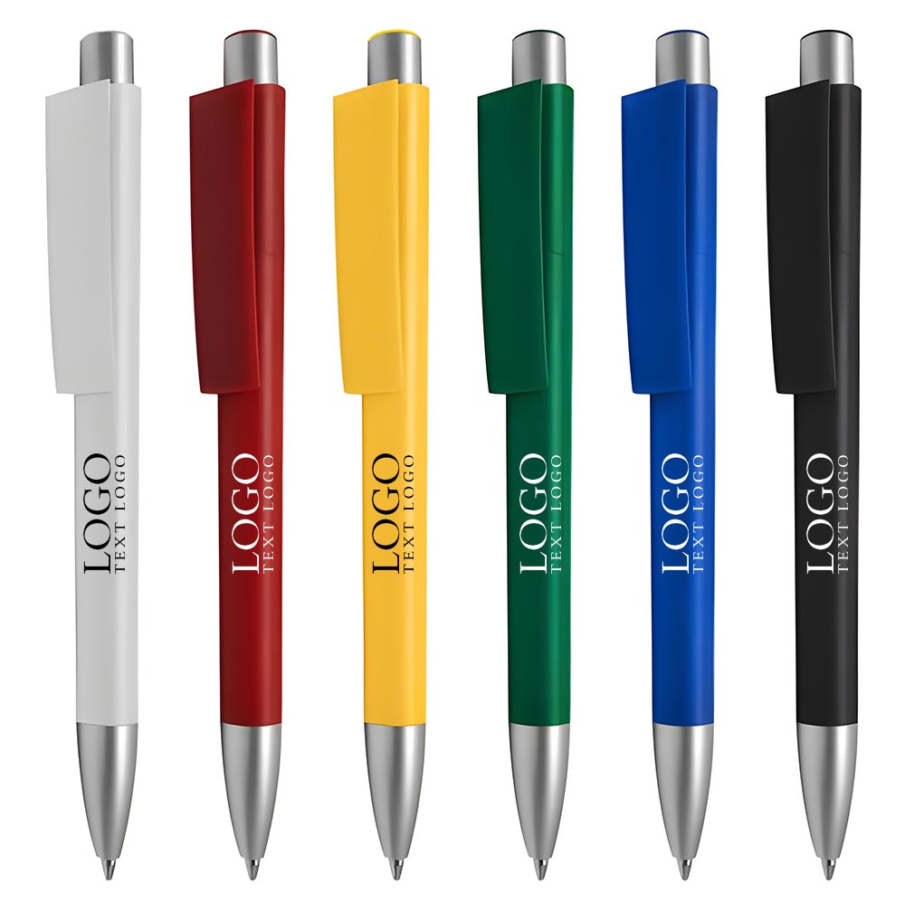 Multicolor plastic ballpoint pen