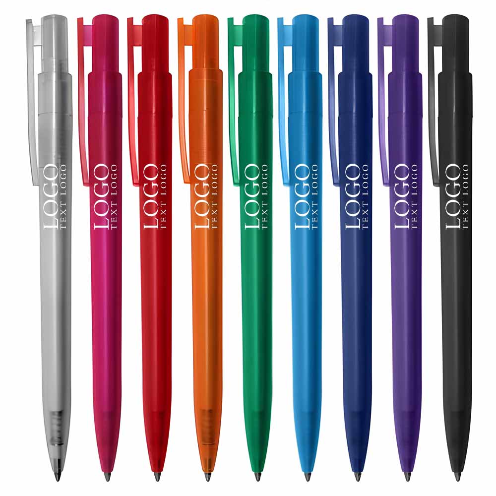 Push-type 9-color rainbow pen color rod plastic ballpoint pen