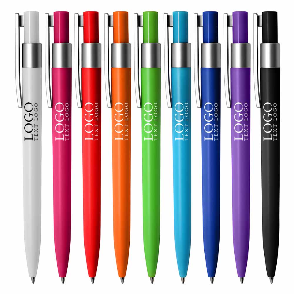 Push-type color-stick plastic ballpoint pen