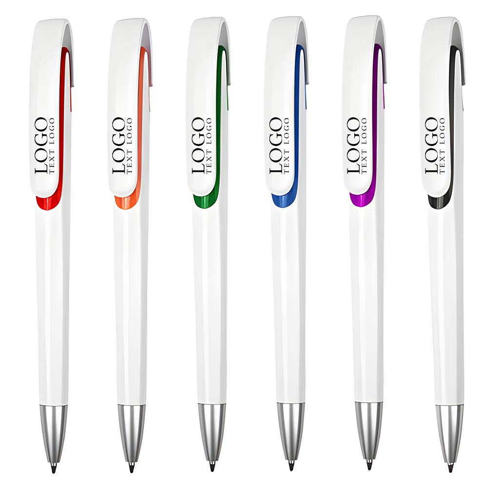 Simple and smooth push-type plastic ballpoint pen