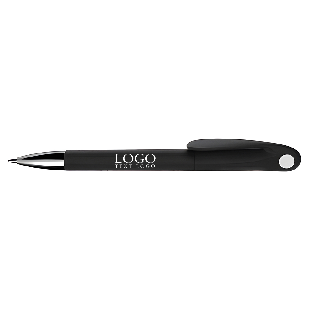 Simple multi-color ballpoint pen black with logo