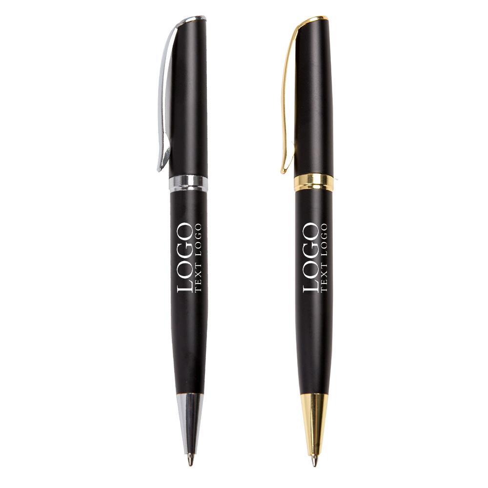 Custom Business Black Metal Ballpoint Pen promotional