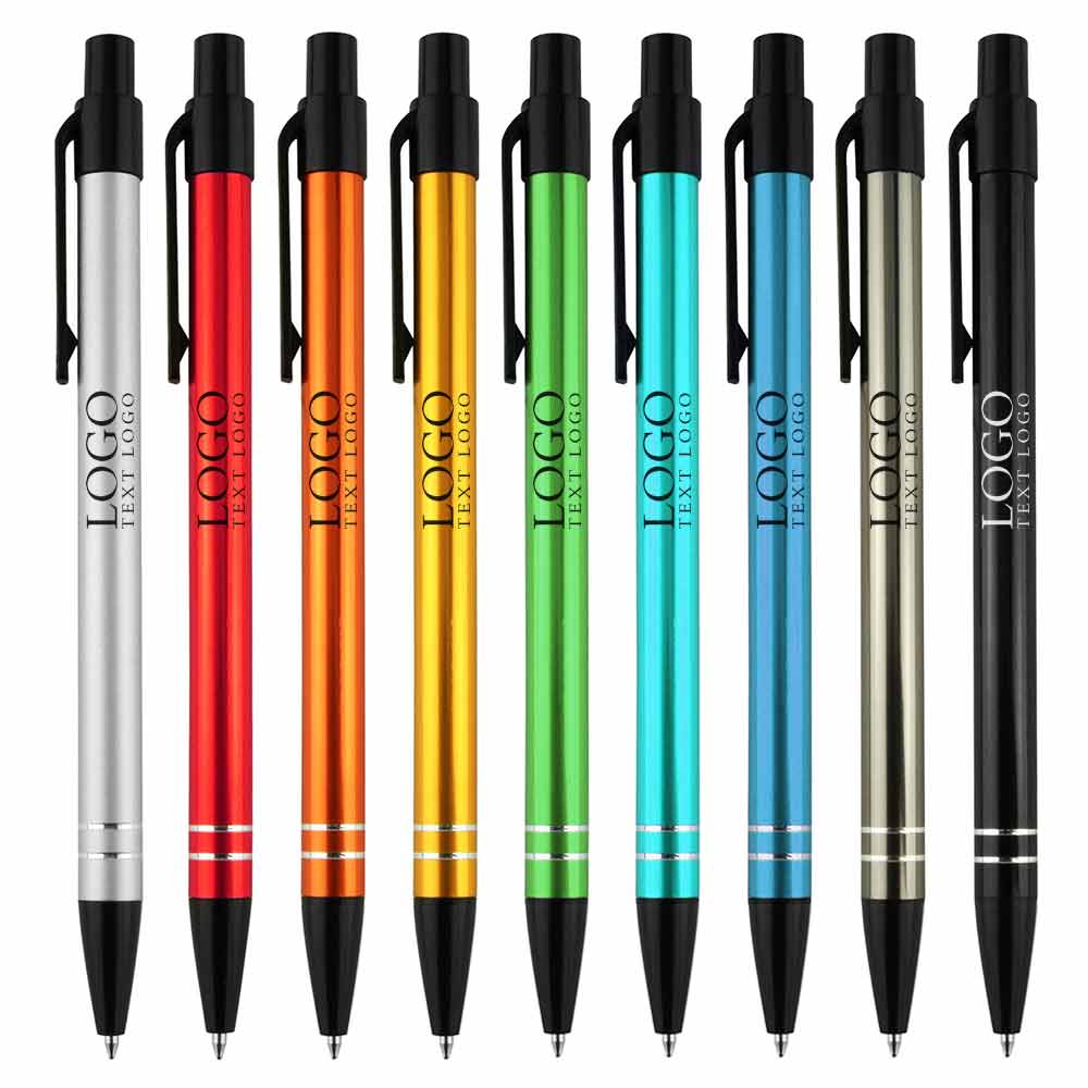 Custom Metal gel ballpoint click pen