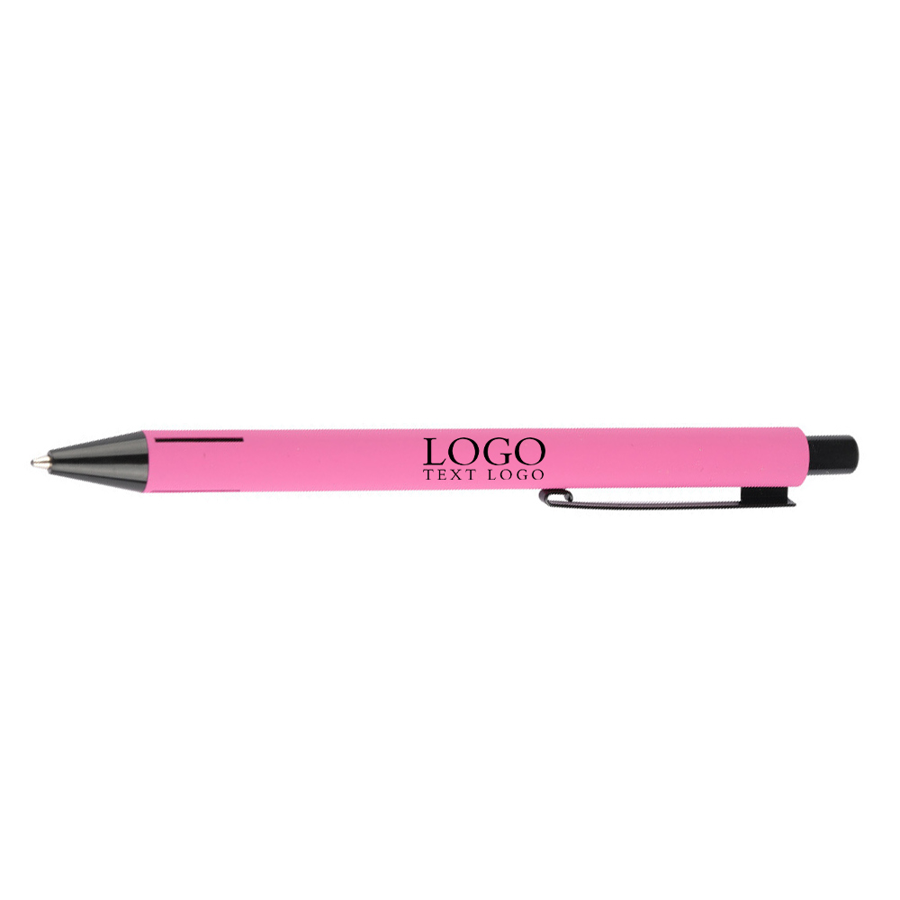Custom Pink Colored Aluminum Signature Pens with logo
