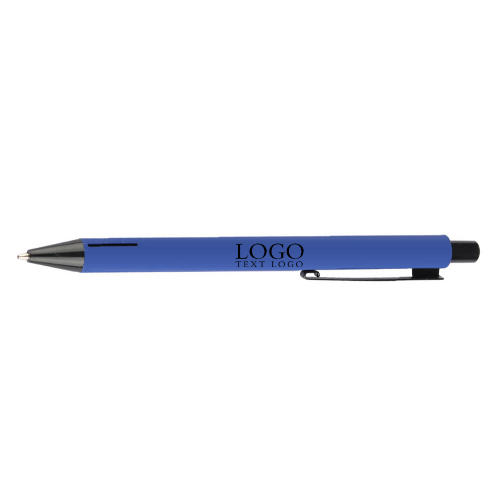 Custom blue Colored Aluminum Signature Pens with logo