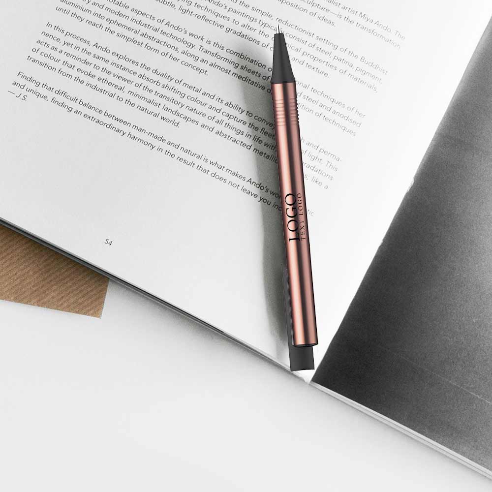 Metal gel pen ballpoint pen push type