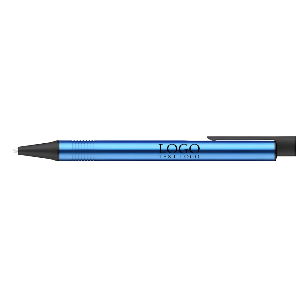 Metal gel pen ballpoint click pen blue