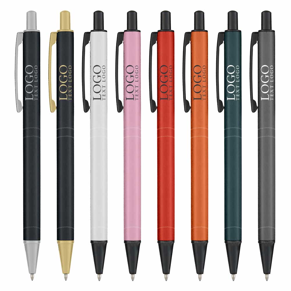 Personalized metal gel pen ballpoint click pen with logo