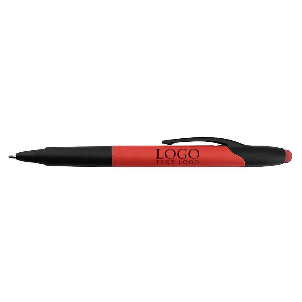 Touch Highlighter Ballpoint Pen Bevel Tip Marker Pen Red Color with logo
