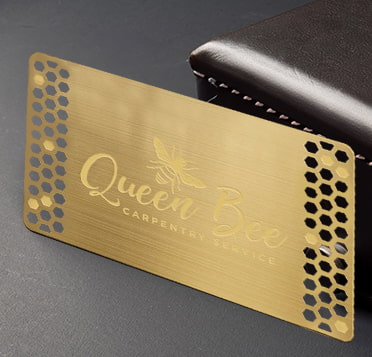 gold business cards