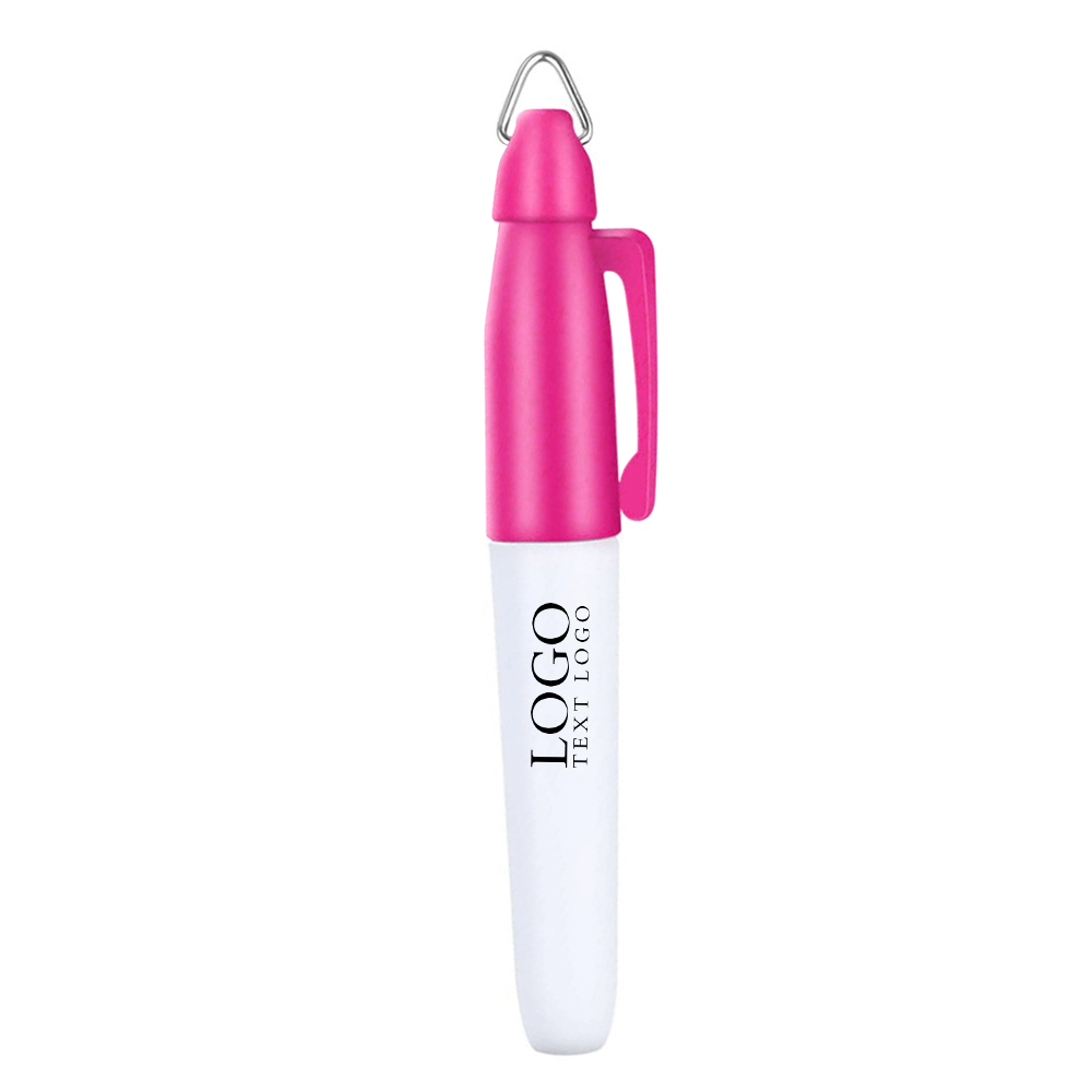 Custom Color Mini Permanente Marker Roze met Logo