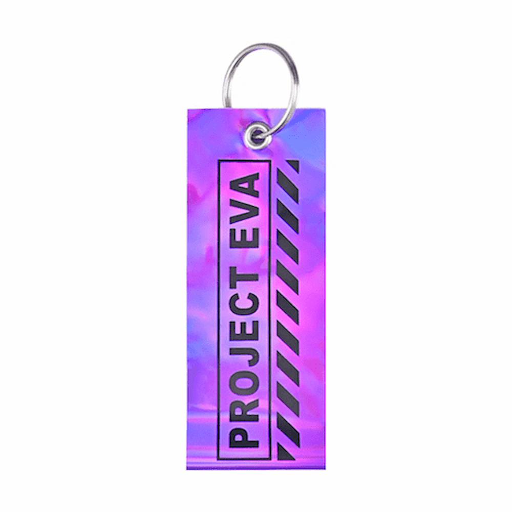 Laser Rainbow PVC Keychain(1) (1)