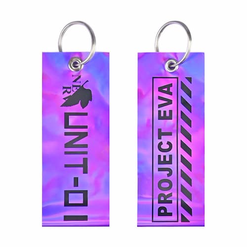 Laser Rainbow PVC Keychain
