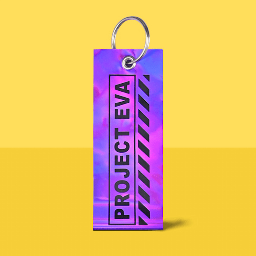 Laser Rainbow PVC Keychain(4)