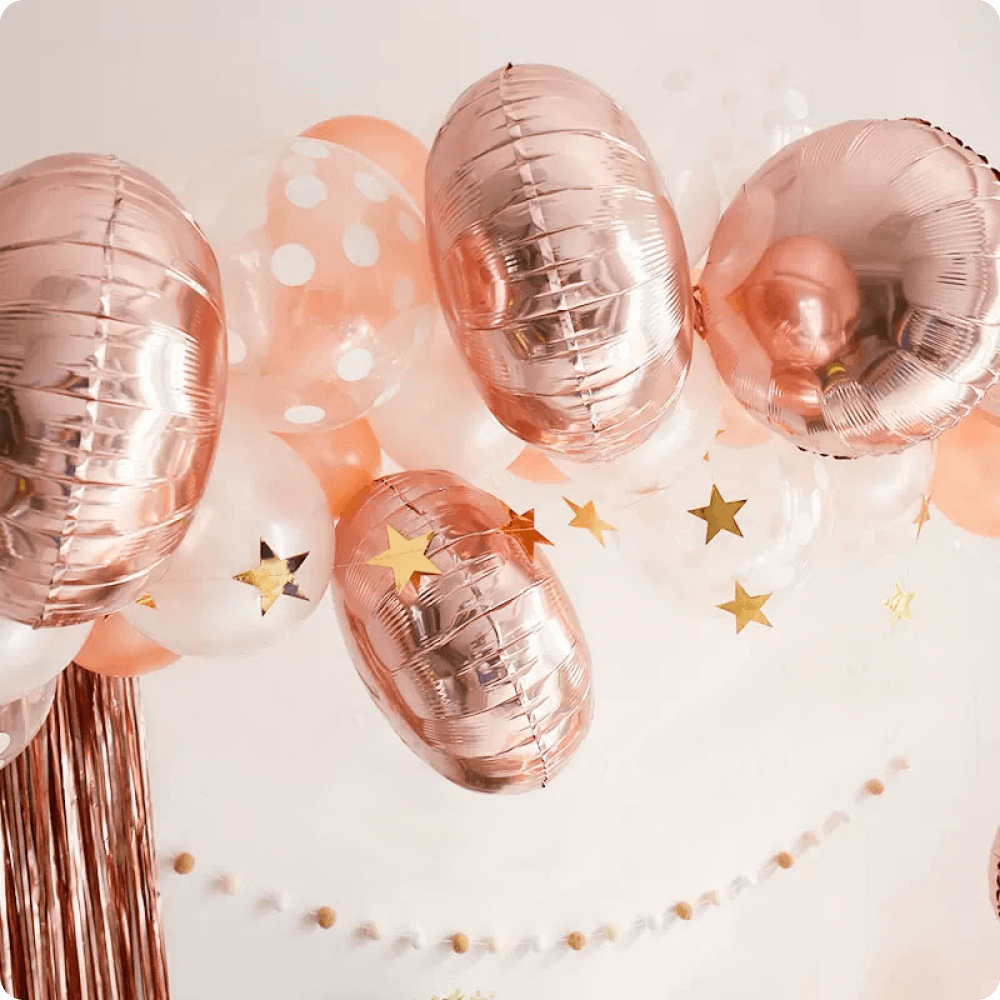 foil round shape balloons for party