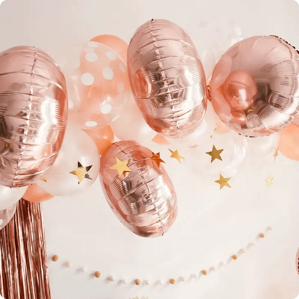 foil round shape balloons for party