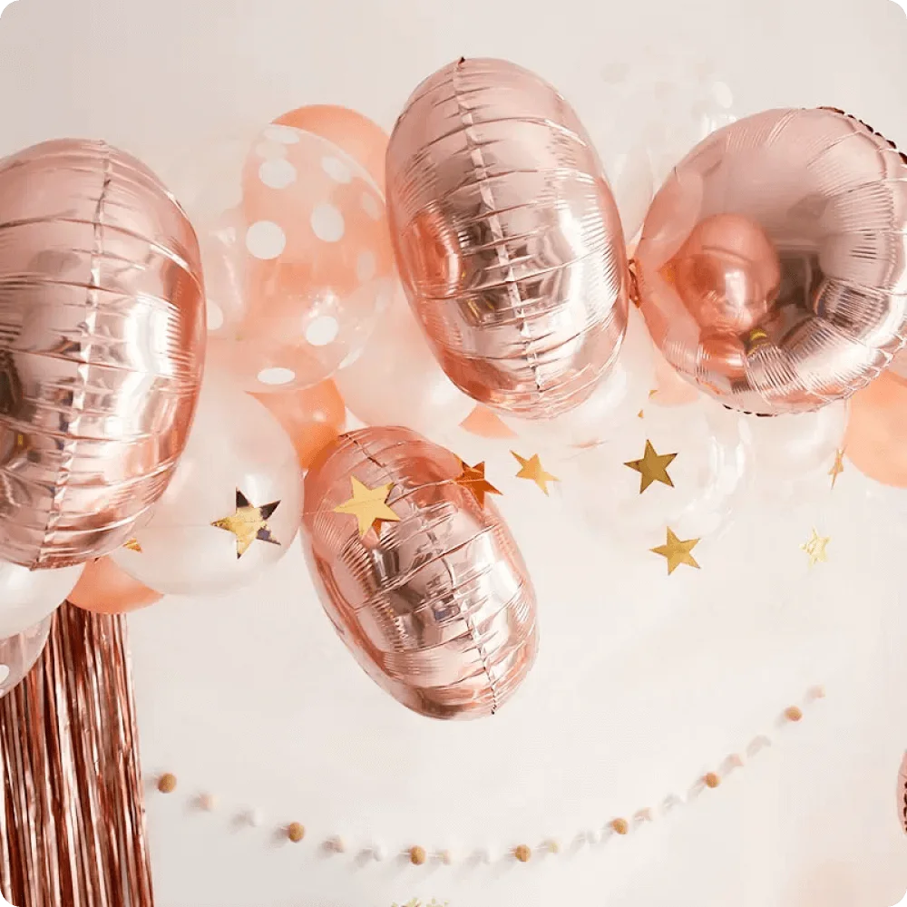 foil round shape balloons for party