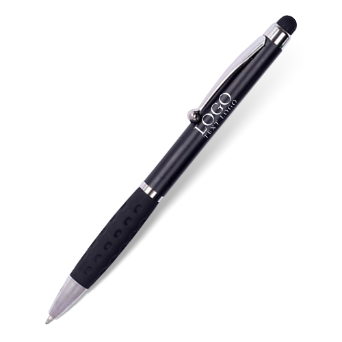 Custom Twist-action Pen with Soft-touch Stylus