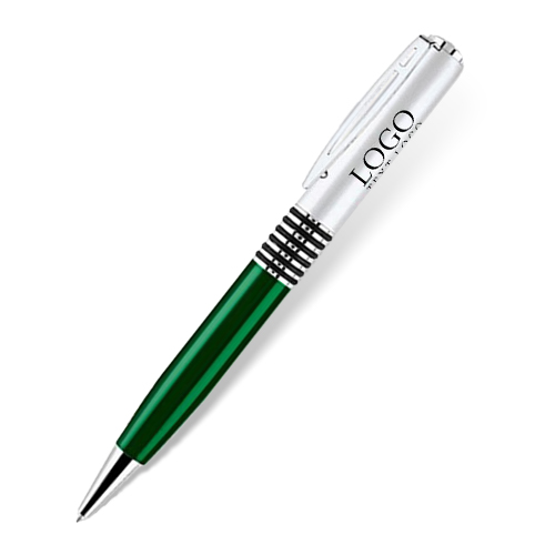 Personalized Ballpoint Pen With Satin Chrome Cap