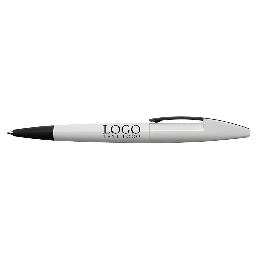 Contemporary Twist Action Ballpoint Pen black with logo