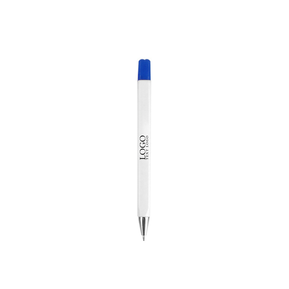 Custom Plastic Option Pen blue with logo