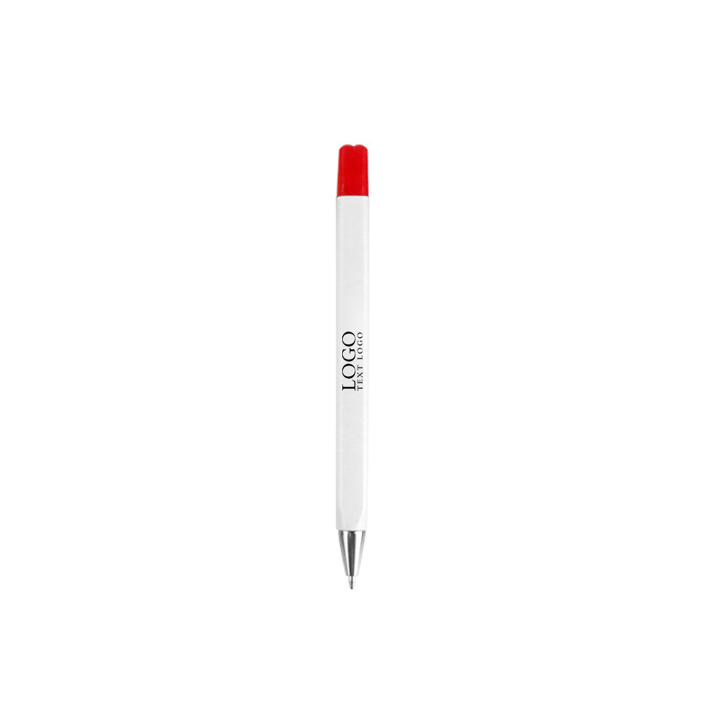 Custom Plastic Option Pen red with logo